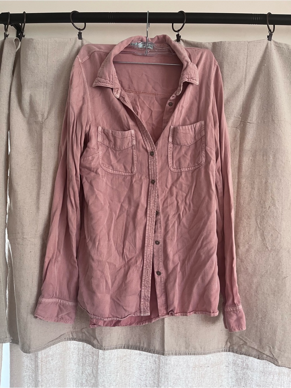 Maurices Dusty Pink Button-Down Shirt